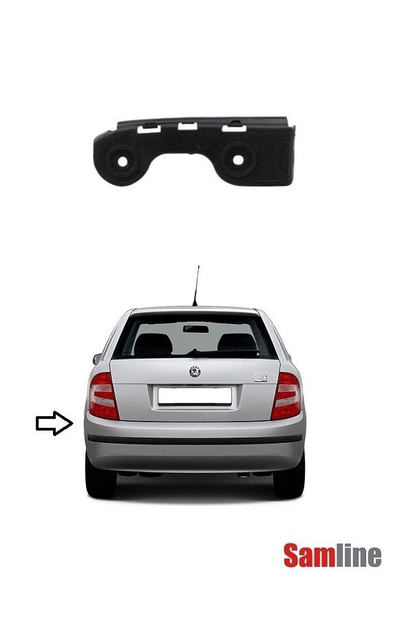 Tampon Bağlantı Braketi Arka Sol Skoda Fabıa HB (2001-2007) 6Y6807375B