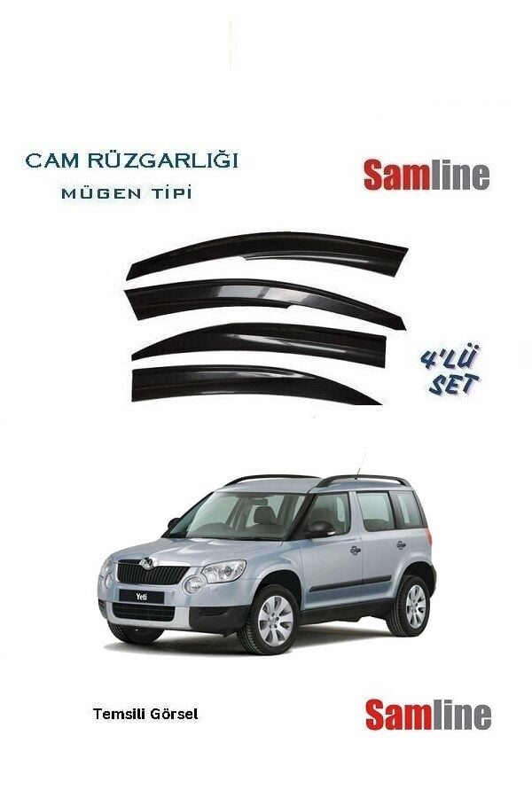 Cam Rüzgarlığı 4'lü Set Skoda Yeti (2010-2013)