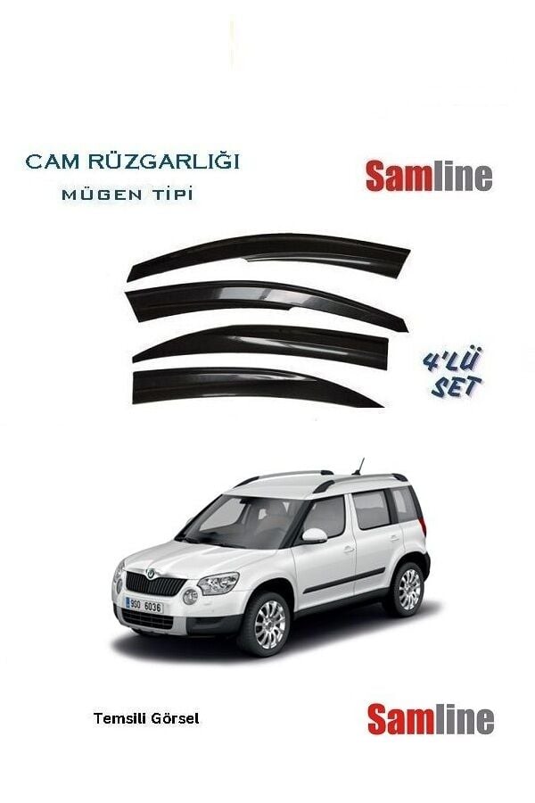 Cam Rüzgarlığı 4'lü Set Skoda Yeti (2010-2013)