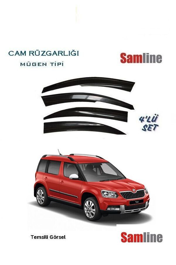 Cam Rüzgarlığı 4'lü Set Skoda Yeti (2014-2017)