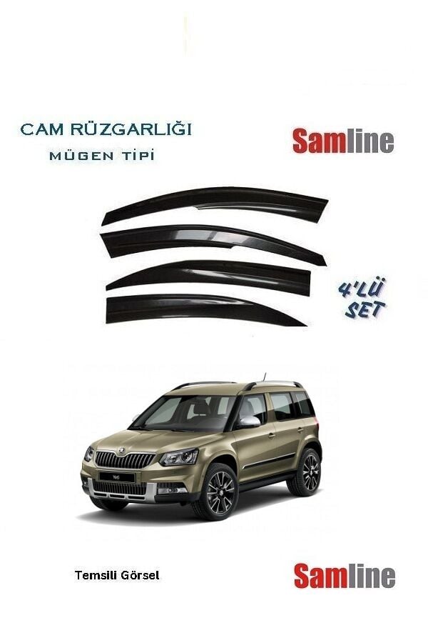 Cam Rüzgarlığı 4'lü Set Skoda Yeti (2014-2017)