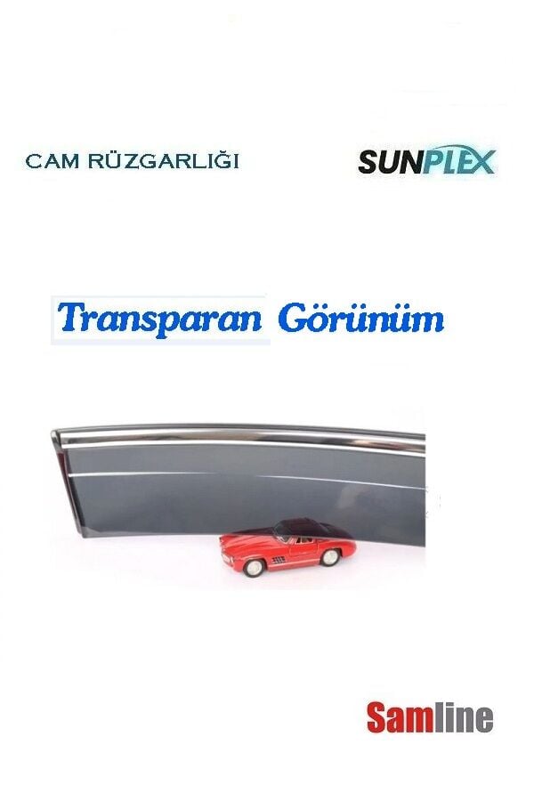 Cam Rüzgarlığı Kromlu 4'lü Honda Civic Sedan (2016-2021) SUNPLEX