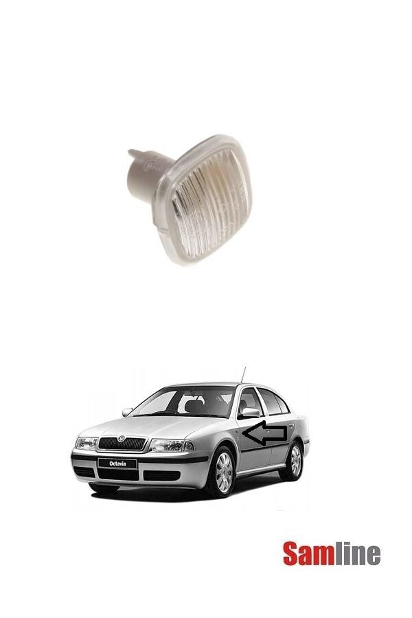 Sinyal Lambası Yan-Çamuruk Sinyali (Beyaz) Skoda Octavıa (1997-2004)