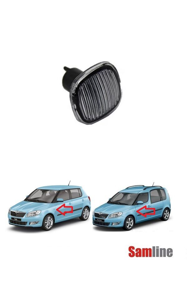 Sinyal Lambası Yan (Siyah) Skoda Fabıa II Roomster Çamurluk Sinyali