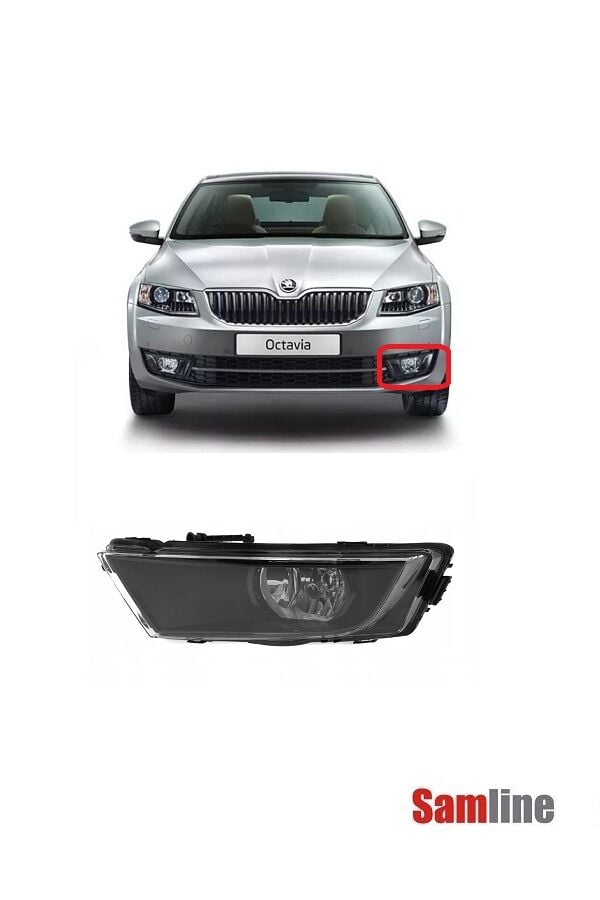 Sis Farı Sol (Siyah) Skoda Octavıa (2013-2017) 5E0941701E