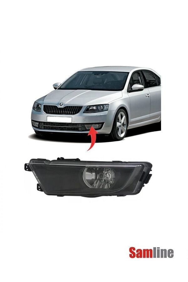 Sis Farı Sol (Siyah) Skoda Octavıa (2013-2017) 5E0941701E