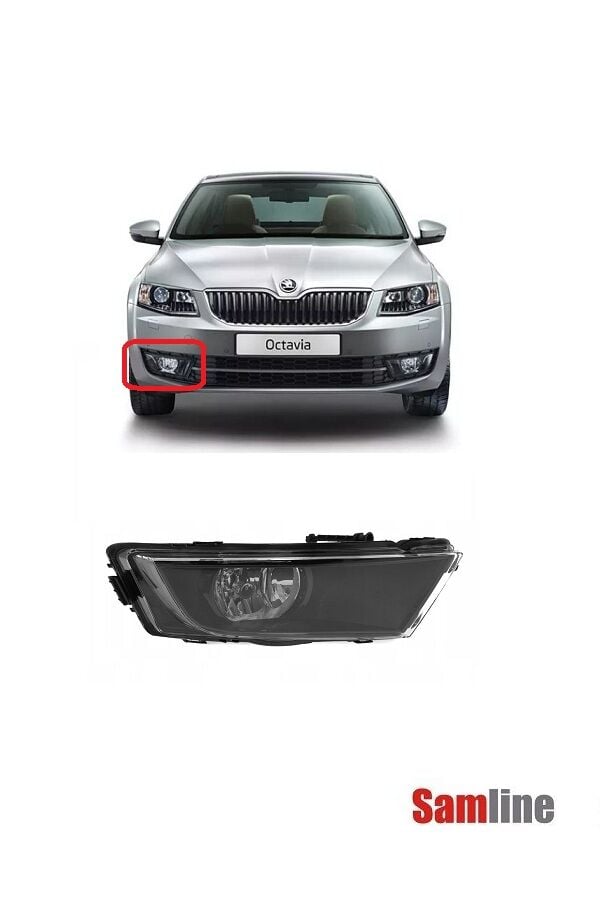 Sis Farı Sağ (Siyah) Skoda Octavıa (2013-2017) 5E0941702E