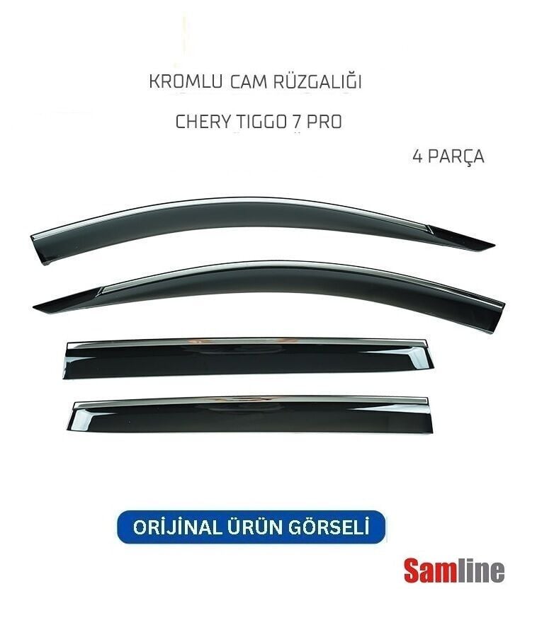 Cam Rüzgarlığı Kromlu 4'lü Set Chery Tiggo 8 Pro Maxx (2024-2025) SUNPLEX