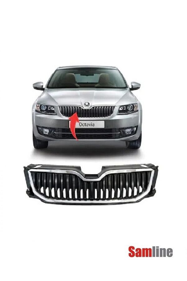 Panjur Ön Komple Skoda Octavıa III (2013-2017) Krom Çerçeveli 5E0853651-5E0853761 2ZZ