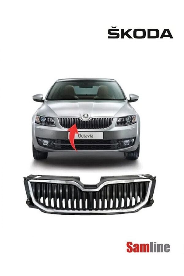 Panjur Ön Komple Skoda Octavıa III (2013-2017) Krom Çerçeveli 5E0853651-5E0853761 2ZZ