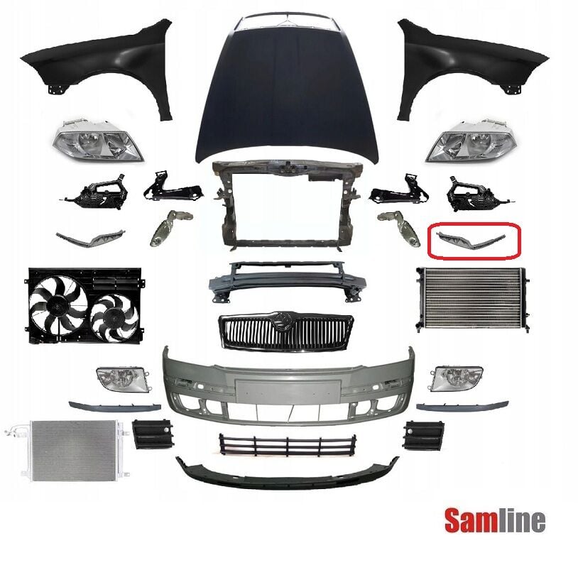 Tampon Bağlantı Braketi Ön Sol Skoda Octavıa II (2005-2009) 1Z0807183B