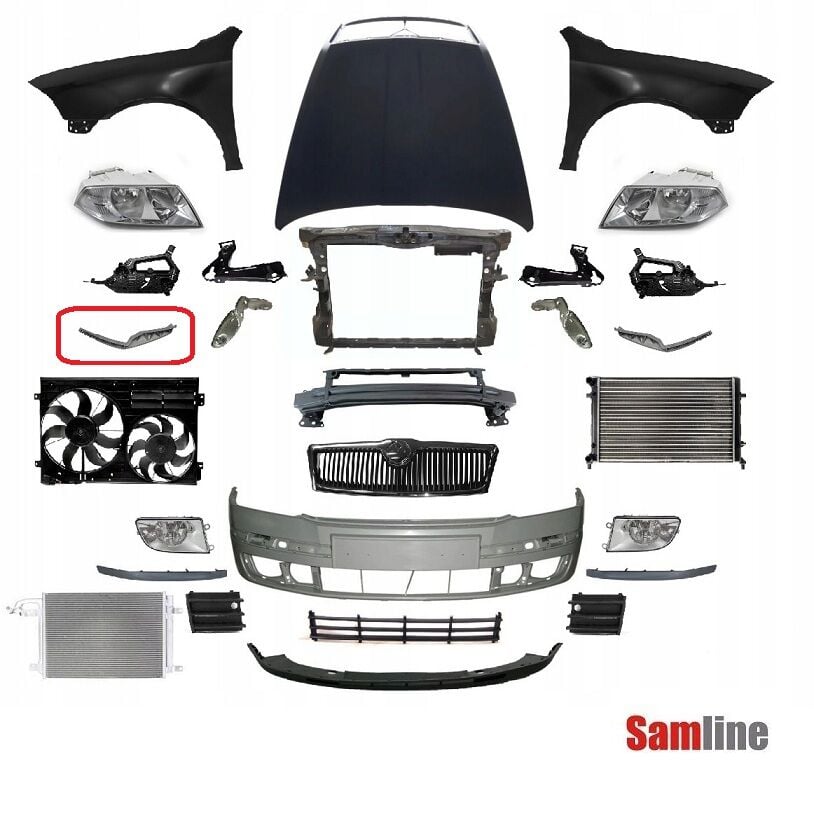 Tampon Bağlantı Braketi Ön Sağ Skoda Octavıa II (2005-2009) 1Z0807184B