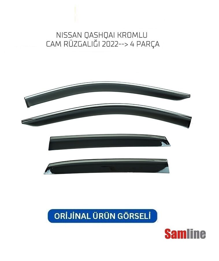 Cam Rüzgarlığı Kromlu 4'lü Set Nissan Qashqai (2021-2024) J12 SUNPLEX