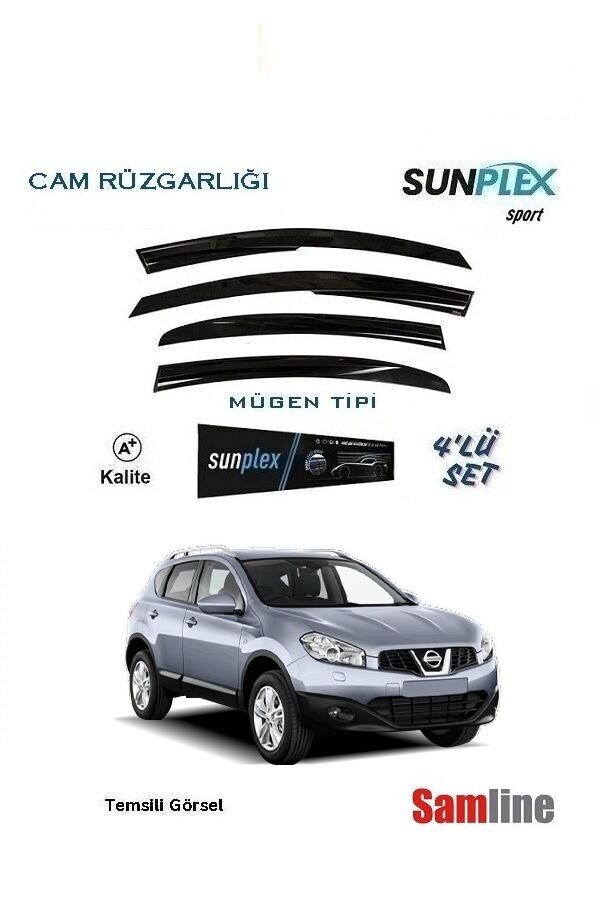 Cam Rüzgarlığı 4'lü Set Nissan Qashqai (2010-2013) J10 Facelift