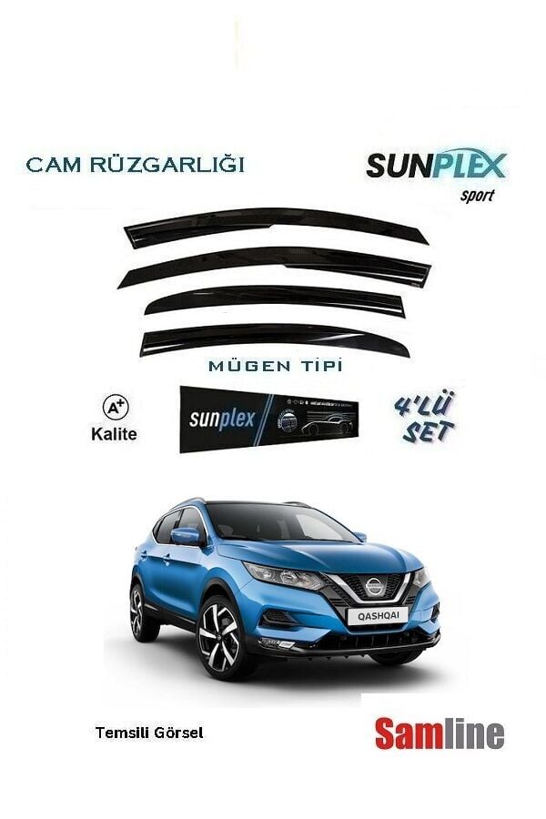 Cam Rüzgarlığı 4'lü Set Nissan Qashqai (2017-2021) J11 Facelift