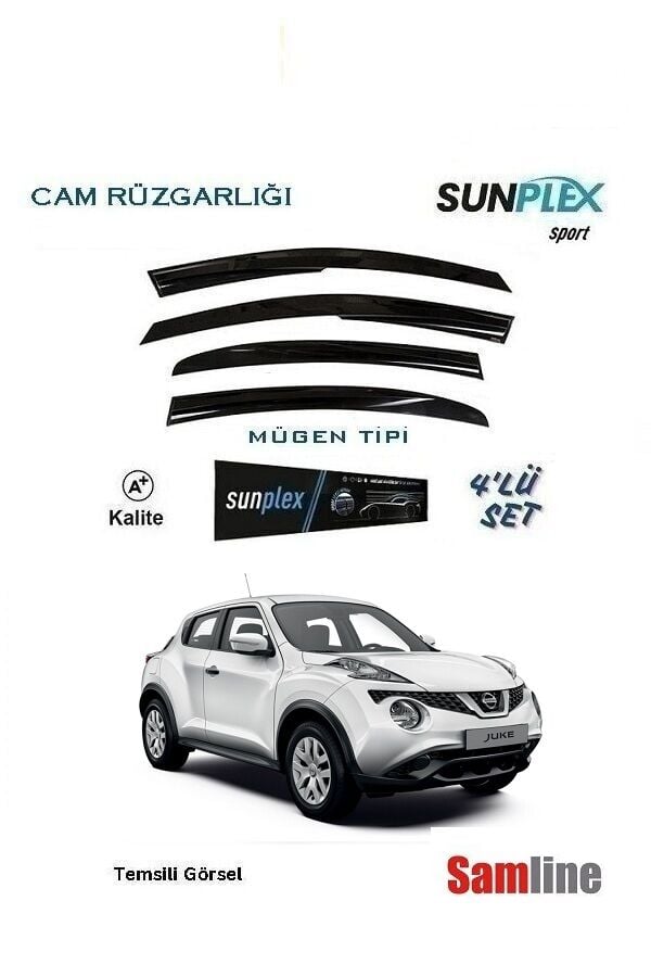 Cam Rüzgarlığı 4'lü Set Nissan Juke I (2014-2018) Facelift
