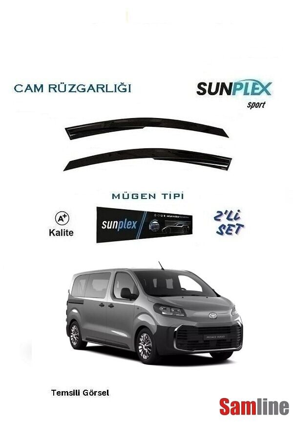 Cam Rüzgarlığı 2'li Set Toyota Proace Verso (2025-2026) Sunplex Sport