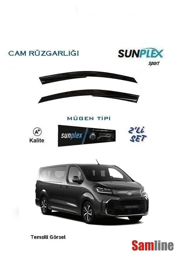Cam Rüzgarlığı 2'li Set Toyota Proace Verso (2025-2026) Sunplex Sport