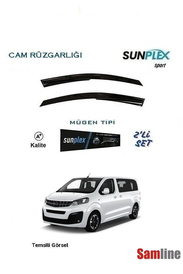 Cam Rüzgarlığı 2'li Set Opel Zafira (2021-2023) Sunplex Sport