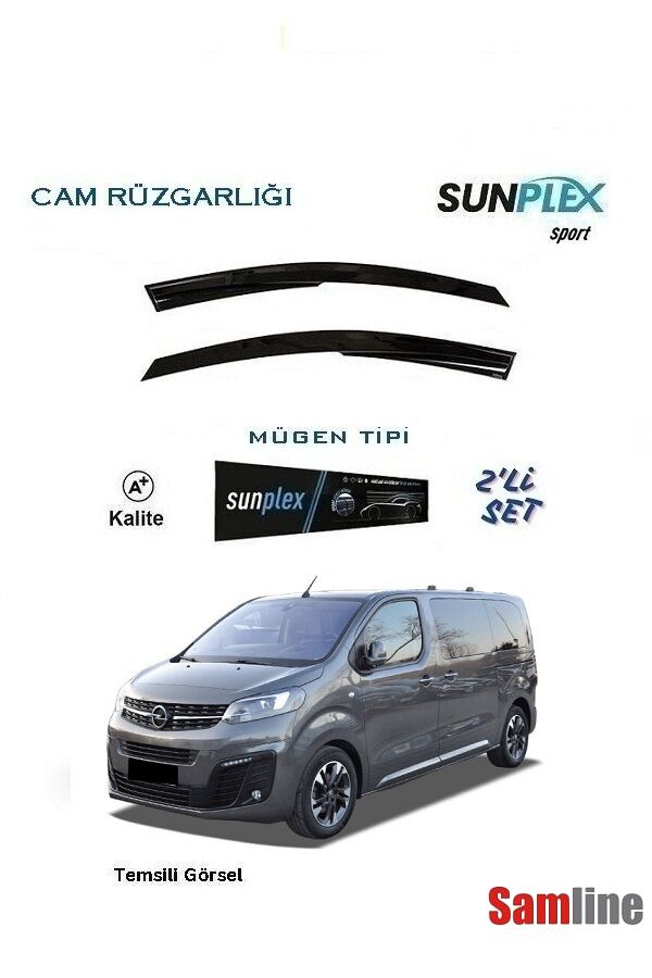 Cam Rüzgarlığı 2'li Set Opel Zafira (2021-2023) Sunplex Sport