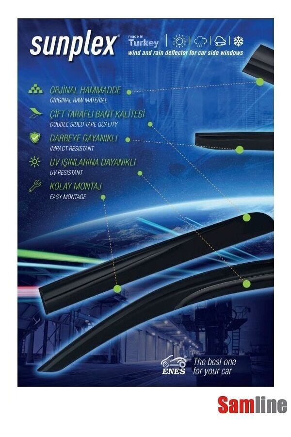 Cam Rüzgarlığı 2'li Set Opel Zafira (2024-2025) Sunplex Sport