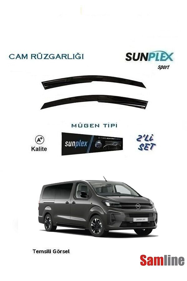 Cam Rüzgarlığı 2'li Set Opel Zafira (2024-2025) Sunplex Sport