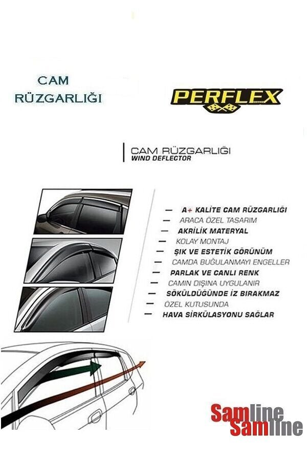 Cam Rüzgarlığı 4'lü Set Toyota Corolla Sedan (2002-2007)