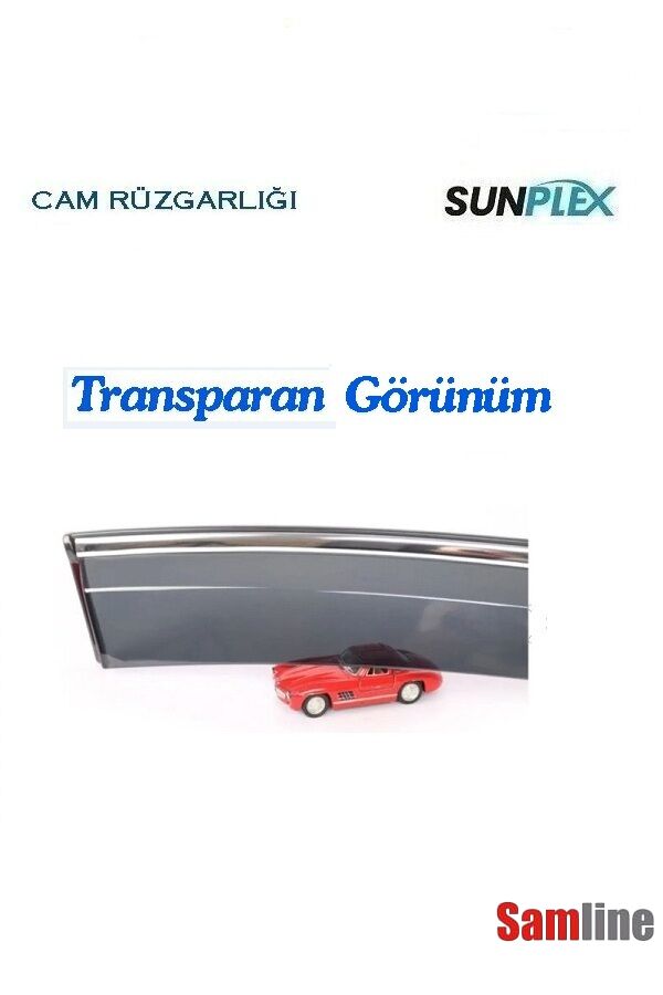 Cam Rüzgarlığı Kromlu 4'lü Set Peugeot Yeni Rifter  (2024-2026) SUNPLEX