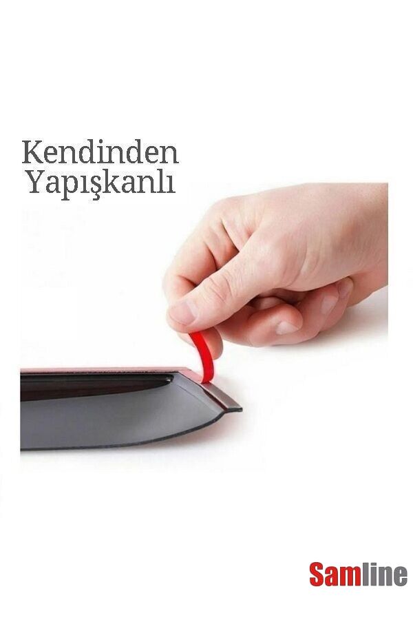 Cam Rüzgarlığı Kromlu 4'lü Set Peugeot Yeni Rifter  (2024-2026) SUNPLEX