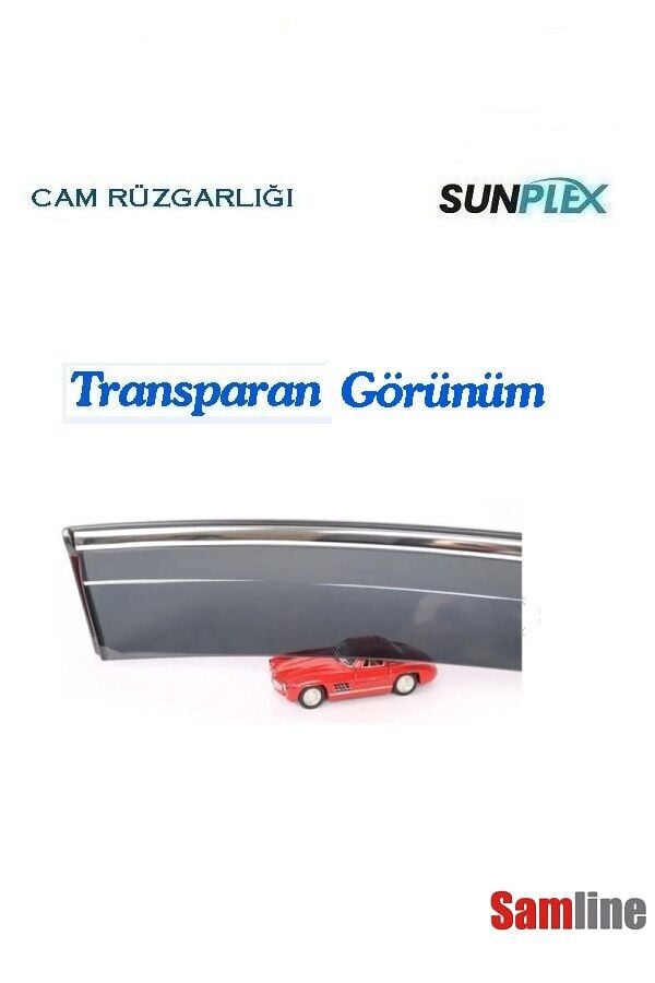 Cam Rüzgarlığı Kromlu 4'lü Set Toyota Proace City (2021-2024) SUNPLEX