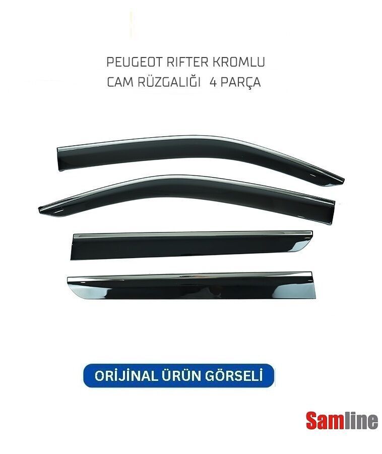 Cam Rüzgarlığı Kromlu 4'lü Set Toyota Proace City (2021-2024) SUNPLEX