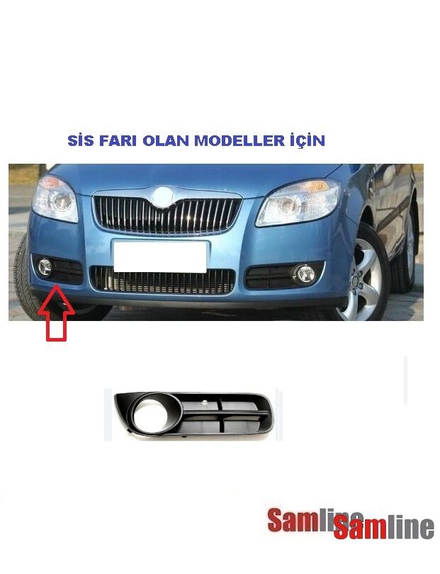 Sis Farı ve Sis Kapakları Sağ Sol Takım Skoda Fabıa (2) 2008-2010 (Sis Lambası)