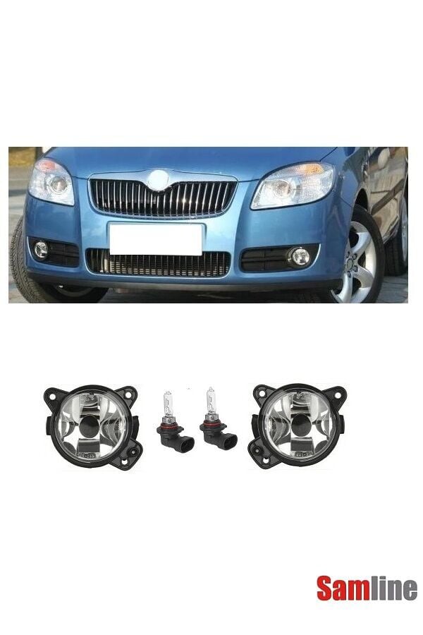 Sis Farı ve Sis Kapakları Sağ Sol Takım Skoda Fabıa (2) 2008-2010 (Sis Lambası)
