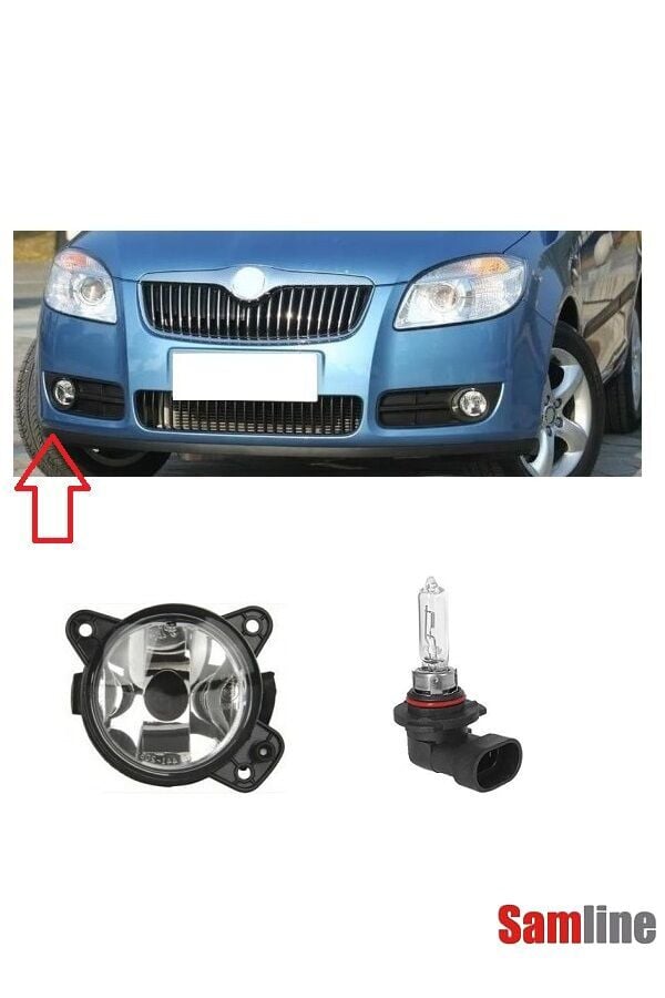 Sis Farı ve Sis Kapakları Sağ Sol Takım Skoda Fabıa (2) 2008-2010 (Sis Lambası)